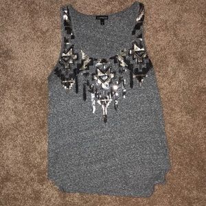 Gray tank top